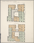 Hudson Arms. Plan of first floor; Plan of upper floors.