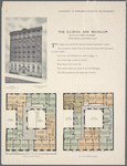 The Illinois and Michigan, Nos. 511 and 517 West 113th Street, between Broadway and Amsterdam Avenue; Plan of first floor; Plan of upper floors.