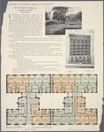 Victor Hall, 622 West 113th Street, at Riverside Drive; Plan of first floor; Plan of upper floors; View of Riverside Drive looking South from 113th Street
