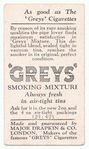 'Greys' smoking mixture (in a tin).