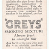 'Greys' smoking mixture. (Sealed in tin; pipe.)