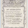 Hayden Coffin in 'The Geisha'.