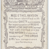 Ethel Haydon in 'The Circus Girl'.