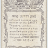 Letty Lind as 'Molly Seamore'.