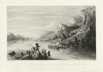 Jacques Cartier avec trois batiments remonte le fleuve Saint Laurent qu'il vient de découvrir (1535).