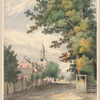 Church and inspectors house at Salem N.C.