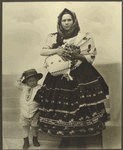 Slovak woman and children