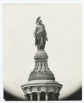 Bronze figure of freedom.