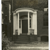 Porch of the Gideon Tucker house, Salem, designed by Samuel McIntire and built in 1806. Now in the garden of the Essex Inst.