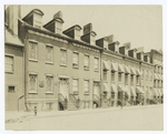 Block of five houses on Charlton St. near corner of Varick St., N.Y.