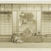 Stage set designed by Sam Hume, director of The Little Theatre (called The Arts and Crafts Theatre), Detroit, Michigan, for a presentation of Laurence Housman's The Chinese Lantern.