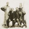 George C. Hazelton and Benrimo, authors of The Yellowjacket, with two characters from the play.