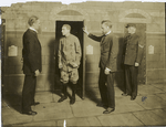 Galsworthy's Justice : Falder confronts the warden and the doctor, John Barrymore as Falder.