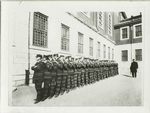 Line of prisoners at Sing Sing Prison.