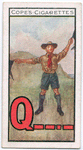 Morse and Semaphore Flag Signalling: Q – – • – [recto only]