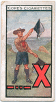 Morse and Semaphore Flag Signalling: X – • • –
