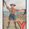 Morse and Semaphore Flag Signalling: Y – • – – [recto only]