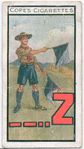 Morse and Semaphore Flag Signalling: Z – – • • [recto]