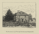 The residence of Metcalf Bowler, near Newport, R.I., as standing, 1886