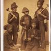 Studio portrait of young chimney sweeps.