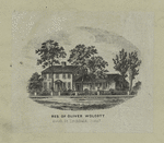 Res[idence] [of] Oliver Wolcott, South St., Litchfield County.