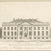 The president's house in Washington, lately taken and destroyed by the British army