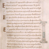 Page of regular caroline text, with 2-line gold and pink initials, [f. 12r]
