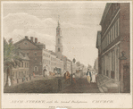 Arch Street, with the Second Presbyterian Church, Philadelphia.