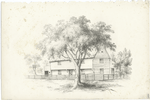 [The last remaining house of the Deerfield Massacre as it appeared in 1859.]