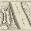 Plan and profile of retrenched work round Harkemeis house at ye. German Flats, 1756.