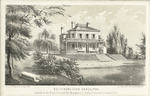 Belvidere Club House, 1792, situated on the block bounded by Montgomery St. Clinton St., Cherry St. & Monroe St.