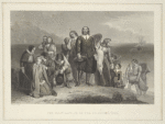 The first landing of the Pilgrims, 1620.