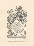 Arms of David Brearly from a bookplate