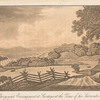 View of Genl. Burgoyne's encampment at Saratoga at the time of his surrender to the Americans.