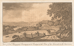 View of Genl. Burgoyne's encampment at Saratoga at the time of his surrender to the Americans.