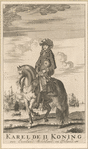 Karel de II Konig van Engeland, Schotland, en Irland.