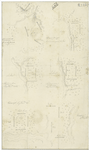 Map plans of the various encampments of Sullivan's army in the expedition against the Indians (1779).