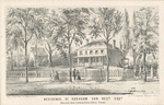 Residence of Abraham Van Nest Esqr., Bleeker Street between Charles and Perry Streets.