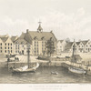 The Stadthuys of New York in 1679 corner of Peal St. and Coentijs Slip