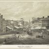 General view of Chatham St. 1858 looking down from Chatham Square