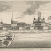 A perspective view of the town and fortifications of Montreal in Canada