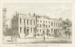 New York & City Banks and the McEvers mansion, Wall St. in 1800 the residence of Gen. Knyphausen during the Revolution
