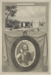 Landing at Jamestown ; The portraictuer of Captayne John Smith, admirall of New England.
