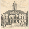View of Federal Hall, New York - after an old print