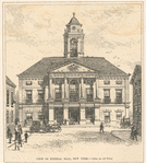 View of Federal Hall, New York - after an old print
