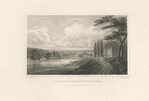 A distant view of Skenectady [sic] on the Mohawk River.