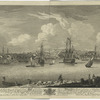 The town and harbour of Halifax in Nova Scotia as they appear from the opposite shore called Dartmouth.