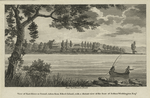 View of East River or Sound, taken from Riker's Island, with a distant view of the seat of Joshua Waddington Esq.