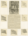 House where the first American flag was made; The liberty flag of 1775; First flag of South Carolina; Pine-tree flag at Bunker Hill; Flag adopted by Congress, 1777; Bunker Hill standard; The Gadsden flag of 1776; Standard of early American cruisers