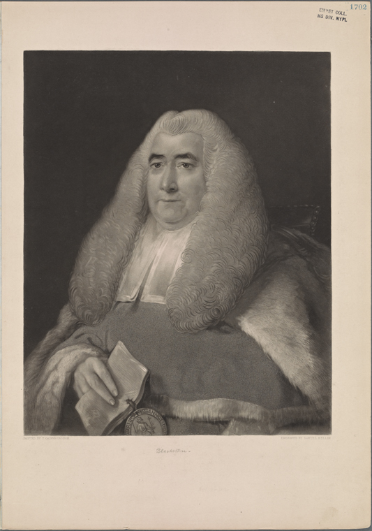 Sir William Blackstone. NYPL Digital Collections